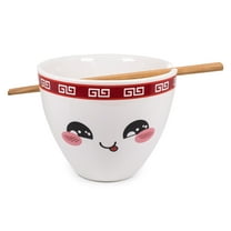 Bowl Bop Tso Hungry Japanese Dinnerware Set | 16-Ounce Ramen Bowl, Chopsticks