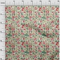 thumbnail image 3 of oneOone Polyester Spandex Mint Green Fabric Floral Sewing Craft Projects Fabric Prints By Yard 56 Inch Wide, 3 of 5
