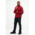 thumbnail image 6 of DEVOPS Men's Long Sleeve Fleece Jacket Quarter-zip (Medium, Zinfandel Heather), 6 of 6