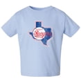 thumbnail image 3 of Toddler Soft as a Grape Light Blue/Heather Gray Texas Rangers Cooperstown Collection Two-Pack T-Shirt Set, 3 of 3