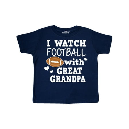 

Inktastic I Watch Football with My Great Grandpa Gift Toddler Boy Girl T-Shirt