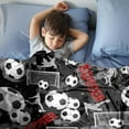 thumbnail image 2 of Soccer Blanket for Boys Girls, Soccer Gifts for Men Women, Soft Soccer Mom Gift Soccer Blanket for Room Decor Bedding 60"x80", 2 of 6