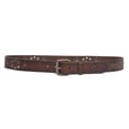thumbnail image 2 of Snap On Oil Tanned Rustic Full Grain Leather Belt With Grommets Detailing, 2 of 4