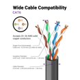 thumbnail image 4 of CAT6 Connecteur RJ45 Sans Outil, Prise Réutilisable Compacte Sans Pince pour Terminaison de Terrain pour Câbles Ethernet AWG 23-26, 1000 Mbps, Noir, Lot de 6, 4 of 8