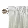 thumbnail image 5 of Sage Green Kitchen Valances for Windows 42x12 Inch Kitchen Curtains Valances Rod Pocket Floral Stripe Gradient Simple Branch Texture Bathroom Window Valances for Window Treatment Decor, 5 of 6