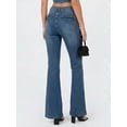 thumbnail image 5 of EMMIOL Women's Mid-High Waist Stretchy Flare Jeans Light Wash Bell Bottom Denim Pants Y2K Trendy Vintage Jeans, 5 of 7