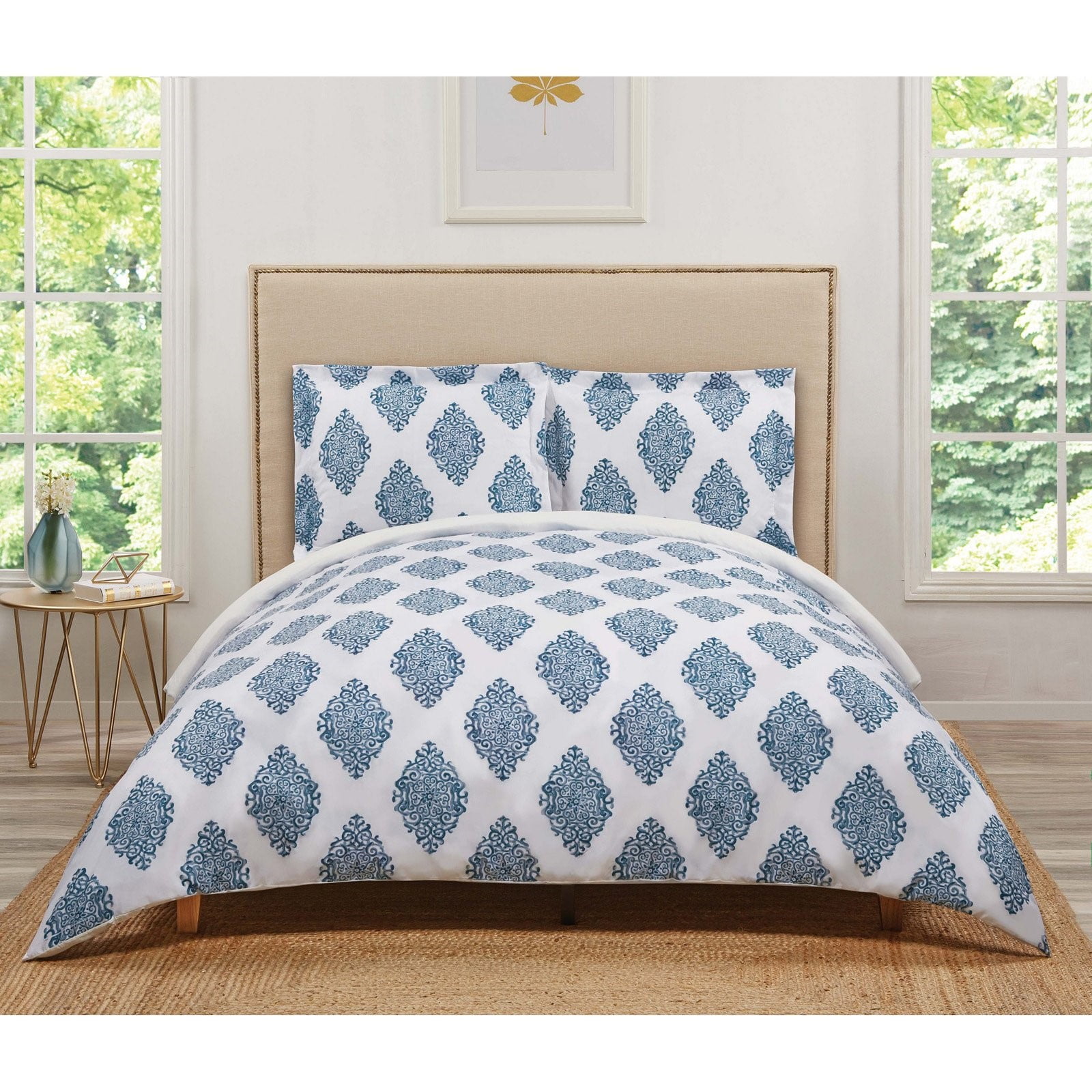 Truly Soft Annika Navy Twin Extra Long Duvet Set - Walmart.com