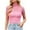 *Pink, variant on No Boundarie Women's Sheer Mesh Turtle Neck Shirts,Short Sleeve Tops For Women,Womens Sexy Sheer Blouse,*Black,Size L