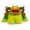 Drum monster, variant on Cute Forest Green Leaf Monster Plush Toy Big Mouth Tree Monster Doll Children's Comfort Pillow Gift