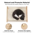 thumbnail image 3 of Cama para gatos FUKUMARU, sofá de terciopelo afelpado con funda extraíble, color blanco, 3 of 9