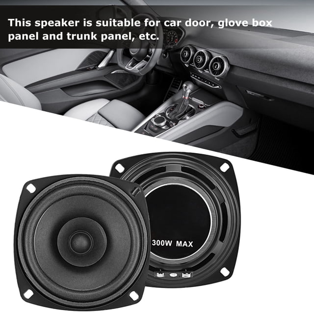 Altavoces Coaxiales Automáticos 4 Pulgadas 300W 12V Música Estéreo Para Coche Hifi