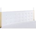 thumbnail image 6 of White PU and Gold Bed, Queen, 6 of 7