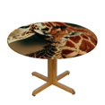 thumbnail image 3 of BCIIG Giraffe Baby Field Round Table Cover, Stain Resistant and Washable, Ideal for Indoor and Outdoor Use - Perfect for Kitchen, Dining, Wedding, Parties - 100% Polyester Fiber 42"-46, 3 of 8