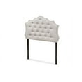 thumbnail image 2 of Baxton Studio Aurora Modern and Contemporary Greyish Beige Fabric Twin Size Headboard, 2 of 6