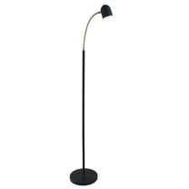 LS-83322BLK-Lite Source-Tiara-5W 1 LED Floor Lamp-8 Inches Wide by 51 Inches High-Black/Antique Brass Finish