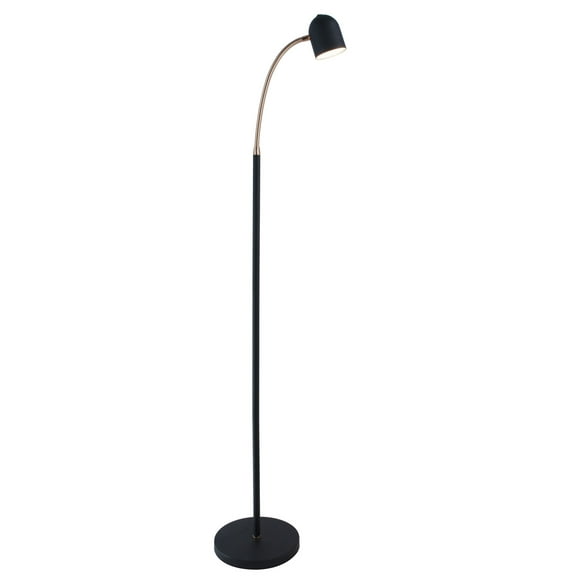 Lite Source Floor Lamps For Living Room, Lite Source Monet Black Led Torchiere Floor Lamp