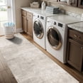 thumbnail image 5 of Hallway 2x8 Washable Runner Rug: Abstract Stain Resistant Entryway Kitchen Area Rugs Farmhouse Soft Bathroom Bedroom Print Floor Mat Thin Non-slip Indoor Carpet For Living Room Laudry(2x8 Beige/cream, 5 of 8