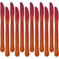 thumbnail image 1 of Dinner Knives, 12-piece Stainless Steel Dinner Knives, Redutter Knives, Flower Edge Table Knives Classic Flatware Set, Knives for home, Kitchen or Restauran, 8.6 Inches -Red, 1 of 7