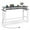 Grey, variant on Costway Bar Table with Power Outlets Counter Height Table with Storage Compartments Wooden Black