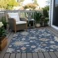 thumbnail image 6 of Addison Rugs Chantille Indoor/Outdoor Transitional Global Navy Washable Rectangle Rug, 5' x 7'6", 6 of 6
