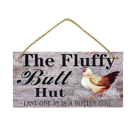 

Gyedtr Wooden Home Chicken Pattern Listing Home Decoration Atmosphere Pendant