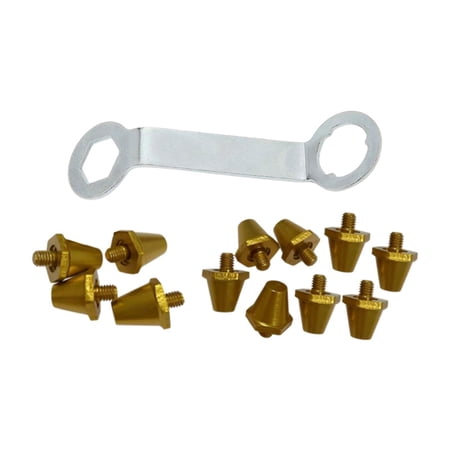 Luwecf 12x Football Boot Stable with Wrench Professional Football Shoe Spikes