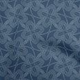 thumbnail image 1 of oneOone Velvet Medium Blue Fabric Running Stitch Floral Diy Clothing Quilting Fabric Print Fabric By Yard 58 Inch Wide, 1 of 4