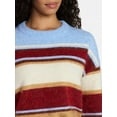 thumbnail image 4 of Time and Tru Women’s Brushed Stripe Sweater, Midweight, Sizes XS-XXXL, 4 of 4