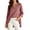 Pink, variant on Cmfcve Tunic Tops for Women Cotton Linen Long Sleeve V Neck Blouses Loose Fit Casual Flowy Shirts