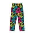 thumbnail image 4 of Goofa Hawaii Palms Printed Soft Pajama Pants for Men, Wide Leg Comfy Casual Lounge Yoga Pants-XX-Large, 4 of 9