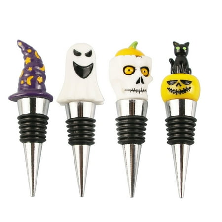 

4pcs Decorative Bottle Stopper Reusable Wine Plug Wear-resistant Wine Sealing Plug