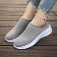 thumbnail image 5 of AUDeals Women’s Low Top Platform Sneakers Slip Resistant Nurse Shoes Fashion Gym Jogging Tennis Casual Athletic Shoes (Grey, 7), 5 of 7