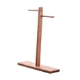 thumbnail image 4 of yotijay Headphone Stand Headset Holder Accessories Support Various Universal Stable Stable Tabletop Portable Wooden Game Headset Stall Walnut Color, 4 of 9