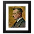 thumbnail image 2 of Alfred William Finch 20x24 Black Modern Framed Museum Art Print Titled - Portrait of Artist Magnus Enckell (1915), 2 of 5