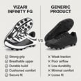 thumbnail image 5 of &nbsp;Vizari USA Infinity Soccer Cleats for Kids – Lightweight, Durable Youth Firm Ground Soccer Shoes for Boys and Girls - White Black, 1.5, 5 of 6