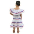 thumbnail image 2 of Puerto Rican, Dominican, Cuban Colors Dress Ethnic Ribbons, 2 of 6