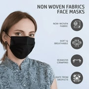 MagiCare Protective Black Face Masks - Breathable Face Mask for Adults - 50ct