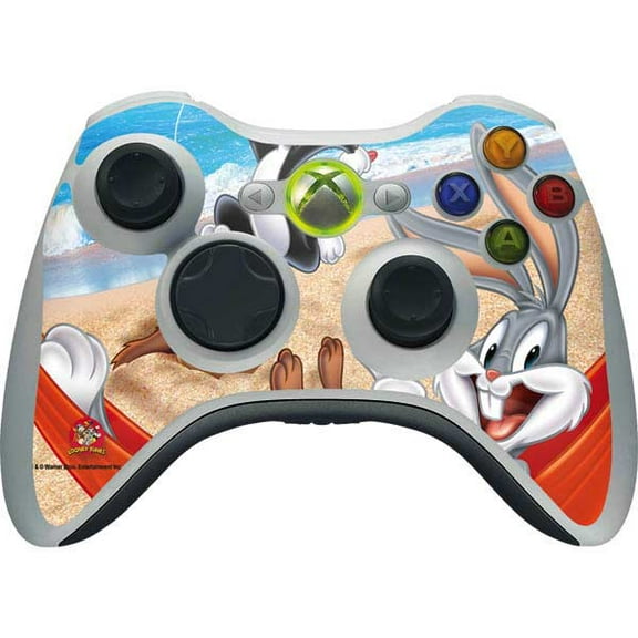 Skinit Looney Tunes Beach Xbox 360 Wireless Controller Skin