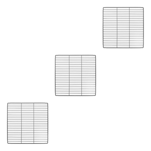kurtrusly Portable Pet Playpen Panel Cage Fence Metal Wire Guinea pig dense black Grid 3Set