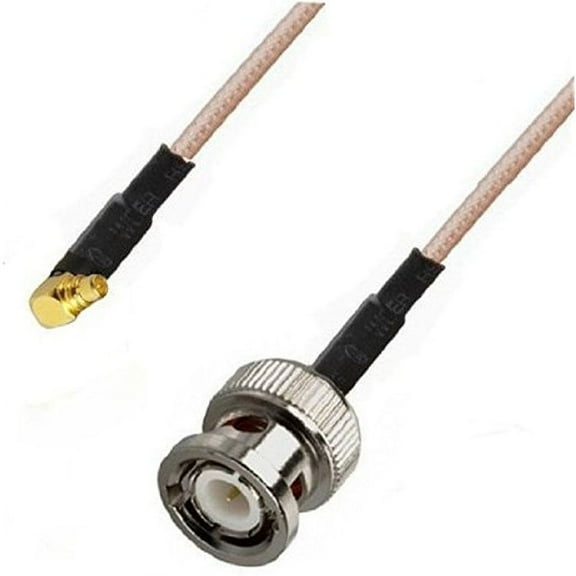 RF pigtail cable BNC male to MMCX male right angle RG316 30CM