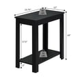 thumbnail image 3 of Pemberly Row Chairside End Table in Black Wood Finish, 3 of 6