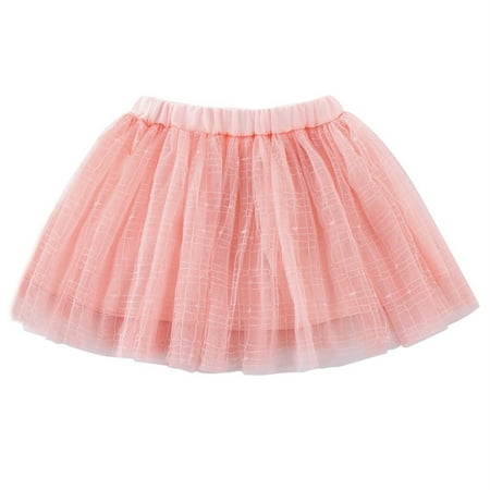 

IROINNID Toddler Girls Tutu Skirts Cute Party Dance Skirts Printed Net Yarn Skirts Children Girls Tulle Princess Dressy Skirt Spring Saving Clearance