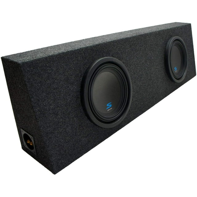 American Sound Connection Universal Regular Cab Truck Alpine S-W10D2 Type S Car Audio Subwoofers Custom Dual 10" Sub Box Enclosure Package