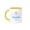 Yellow/White, variant on 3drose, Ben Bay Beach, Eleuthera, Bahamas. Summer Travel Gift, Souvenir, 11oz Two-tone Black Mug