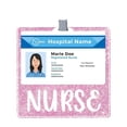 thumbnail image 4 of PatungKu Nurse Badge Buddy Badge Holder Glittering Badge Reels Nurse Badge Cards, 4 of 7