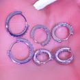 thumbnail image 6 of Zirconia Cartilage Earring Small Hoop Earrings Set for Women,14K Gold Plated Hypoallergenic Lightweight Earrings for Sensitive Ears Everyday Multiple Piercing Jewelry 3Pairs, 6 of 8