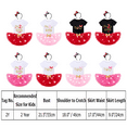 thumbnail image 4 of IBTOM CASTLE Toddler Baby Girls Cake Smash First Birthday Outfits Polka Dots Romper Tulle Dress Mouse Ear Princess Clothes 2 Years Hot Pink - My Birthday, 4 of 8