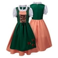 thumbnail image 2 of KDFJPTH Women's Plus Size German Dress Square Neck Apron Oktoberfest Girl, 2 of 7