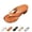 Brown, variant on Women's Chunky Heel Sandals - Toe Open Toe Design for Summer | Comfortable Walking Heeled Sandals in Solid Colors
