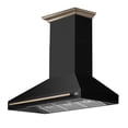 thumbnail image 4 of Forno Aria 48 Inch Wall-Mounted Range Hood in Black, 4 of 5